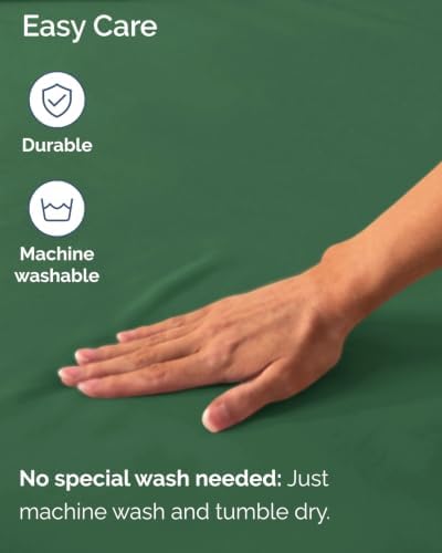 CGK Linens 2 Pack Extra Deep King Fitted Sheets - Emerald Green