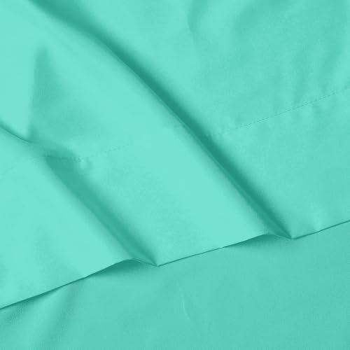 Elegant Comfort Luxury 4-Piece Bed Sheet Set - Luxury Bedding 1500 Thread Count Egyptian Quality Microfiber, Wrinkle Resistant Cool & Breathable, Easy Elastic Fitted, Full, Paradise Teal