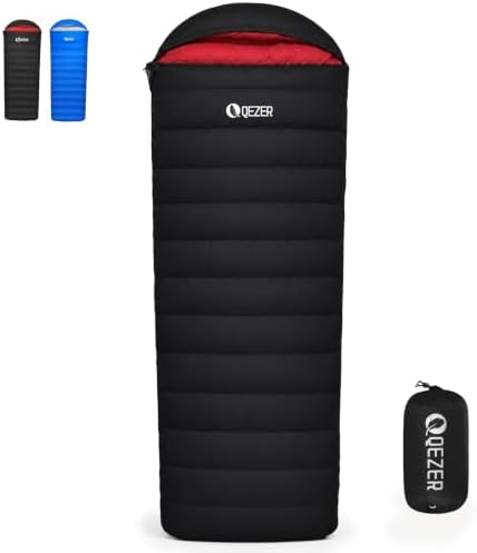 Down Sleeping Bag for Adults, 600 Fill Power Ultralight Backpacking