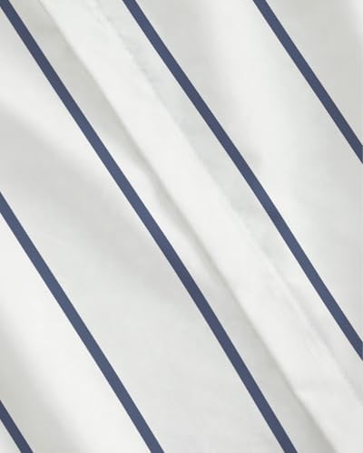 Duvet Cover King Size - Stripe Duvet Cover - 3 Piece - Navy Stripe