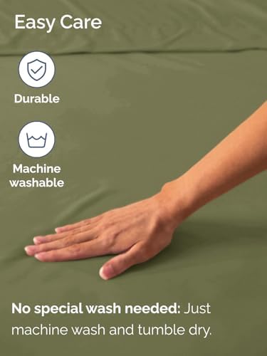 CGK Linens Extra Deep Full Fitted Sheet - Fitted Sheet Only - Sage Green
