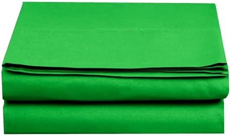 Elegant Comfort Premium Hotel Quality 1-Piece Flat Sheet, Luxury and Softest 1500 Premium Hotel Quality Microfiber Bedding Flat Sheet, Wrinkle-Free, Stain-Resistant, California King, Emerald Green