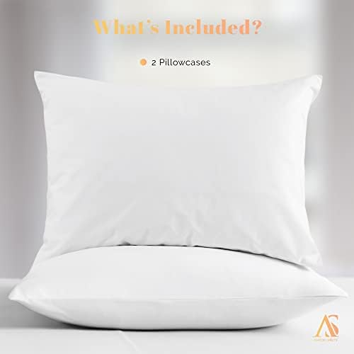 800 Series Standard/Queen Pillow Cases Set of 2, White