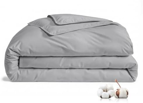 FAUNNA 100% Cotton Duvet Cover Dust Mite Bed Bug Comforter Protector, Full