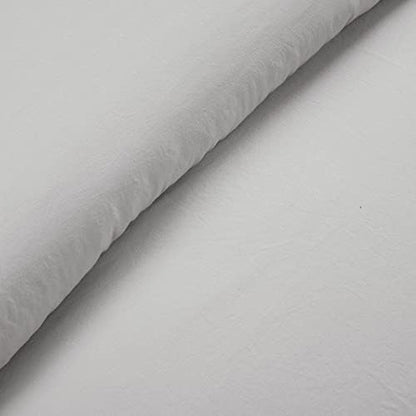 Lush Decor Reyna Ruffle Cotton Duvet Cover Set 3 Piece Set Full/ Queen, Light Gray - Queen Size Bedding Set - Gray Duvet Queen- Ruffled Bedding - Coquette Decor