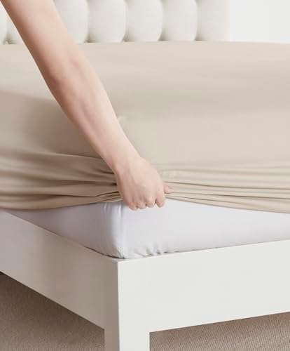 Clara Clark Bed Sheets, Premier 1800 Series Bed Sheet Set, Deep Pocket, Wrinkle, Fade, Stain Resistant, Luxury Soft Bedding Sheets & Pillowcases, Twin, Linen