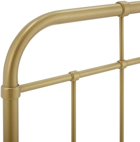 Modway Alessia Modern Farmhouse Metal Queen Headboard in Gold