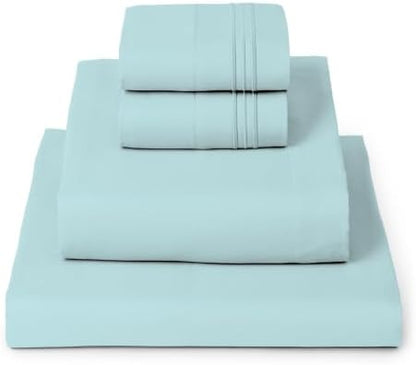 Mellanni Iconic 4-Piece, Ultra Soft Sheet Set (California King, Aqua)