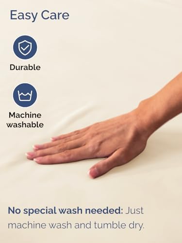 CGK Linens Deep Twin XL Fitted Sheet - Dorm Room Essentials - Off White