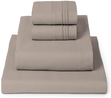 Mellanni Iconic 4-Piece, Ultra Soft Sheet Set (Full, Tan)