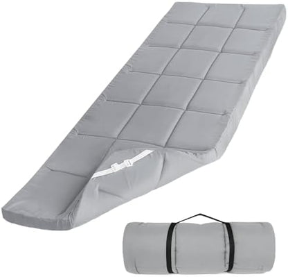 Cot Mattress Topper (Improved Thickness), Foam Quilted Pads for Camping, Soft Comfortable Sleeping Cot Mattress Pad Only, Camping Pad 75"x30" for Camp Cot/Rv Bunk/Narrow Twin Beds, Navy