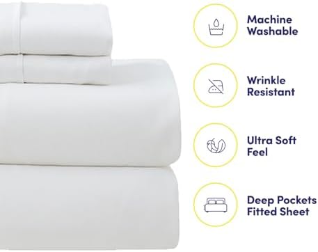 7 Piece Comforter Set Bag Solid Color All Season Soft Down Alternative Blanket & Luxurious Microfiber Bed Sheets, Queen, Checkered Box