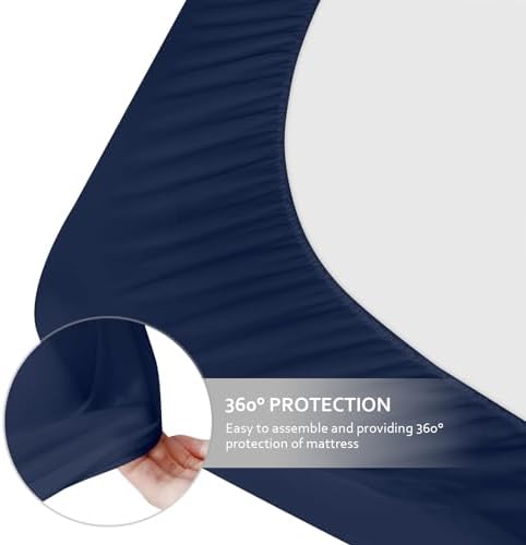 Cot Sheets 31" x 75"(Sheet Only) Navy