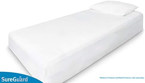 SureGuard Waterproof Mattress Protector, Twin Size Mattress Cover