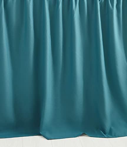 CHIXIN Ruffle Skirt Bedspread - 30" Long Drop, Shabby Chic Style Bedding, Lightweight, 3 Piece Set, Full Size, Lagoon