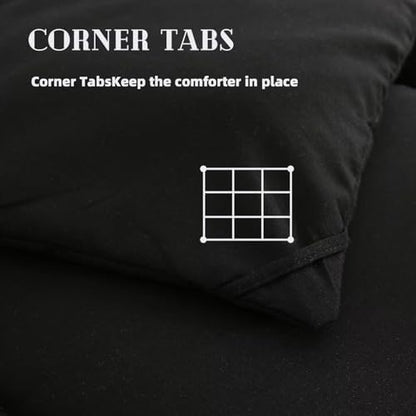 DOWNCOOL Comforters California King Size,Black Duvet Insert,Lightweight