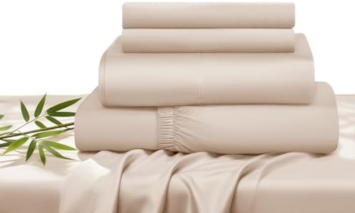 ACCURATEX Cooling Sheets for Hot Sleepers, Queen Size,Sandy