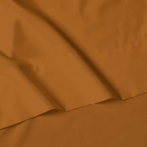 Elegant Comfort 1500 Premier Hotel Quality 4-Piece Bed Sheet Sets, Deep Pockets - Luxurious Wrinkle Free & Fade Resistant, Queen, Bronze