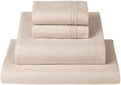 Mellanni Queen Sheets Set - 4 PC Iconic Collection Bedding