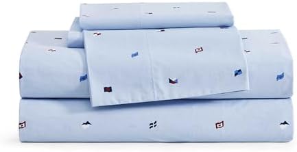Tommy Hilfiger - Queen Size Sheet Set with Fitted Sheet & Pillowcases