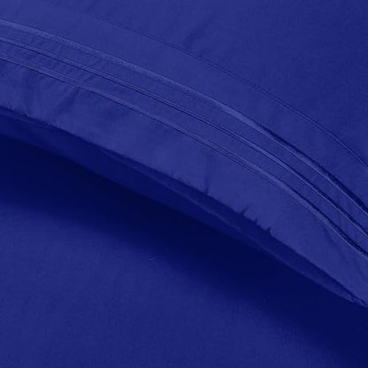 Elegant Comfort Luxury 4-Piece Bed Sheet Set - Luxury Bedding 1500 Premium Hotel Quality Microfiber, Wrinkle Resistant Cool & Breathable, Easy Elastic Fitted, California King, Imperial Blue