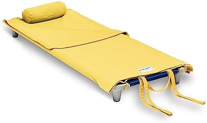 ROLLEE POLLEE Nap Sac Roll Up Napping Blanket with Attached Pillow for Preschool/Daycare, Super Soft with Elastic Straps, Fits Most Mats and Cots