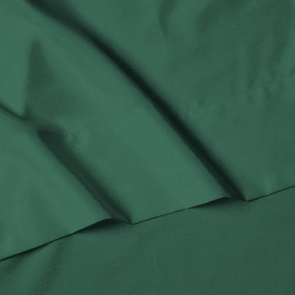 Elegant Comfort Luxury 1500 Premium Hotel Quality Microfiber 4-Piece Sheet Set - Wrinkle Resistant, All Around Elastic Fitted Sheet, Deep Pocket up to 16", King Hunter Green