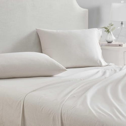 Martha Stewart - Twin Size Sheet Set with Fitted Sheet & Pillowcase