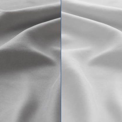 2 Pack Fitted Hospital Bed Sheets 36"x 84"x 14", Grey and White