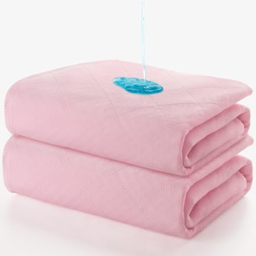 Bed Pads Washable Waterproof 2 Pack for Incontinence