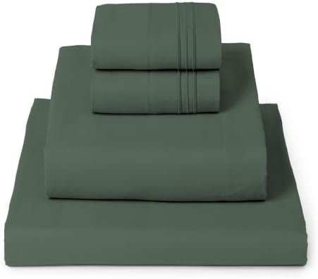 Mellanni Iconic 4-Piece, Ultra Soft Sheet Set (Queen, Emerald Green)
