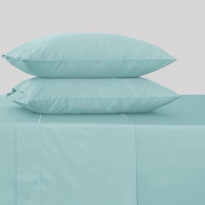 Feather & Stitch 100% Cotton Sateen 500 TC Queen Size Bed Sheet Set