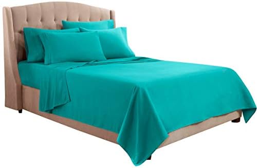 Clara Clark Full Sheets, 6 Piece Set - Hotel Luxury Bed Sheets, Super Soft Bedding Set, Full Size, Teal