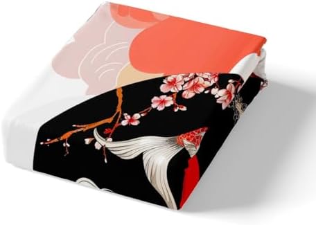 Feelyou Japanese Koi Fish Duvet Cover King Size