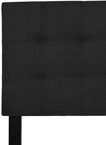 Flash Furniture Bedford Tufted Upholstered King Size Headboard in Black Fabric
