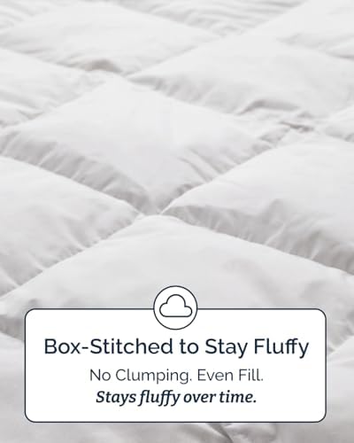 Twin XL Comforter Set - White Bedding for All Seasons - 2 Piece Bed Set