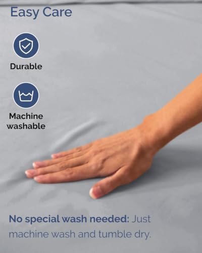 CGK Linens 2 Pack Extra Deep Queen Fitted Sheets - Heathered Grey