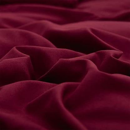 Wellboo Burgundy Red Comforter Set Twin Size Solid Dark Red Bedding Soft