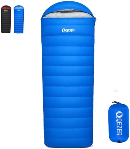 Down Sleeping Bag for Adults, 600 Fill Power Ultralight Backpacking