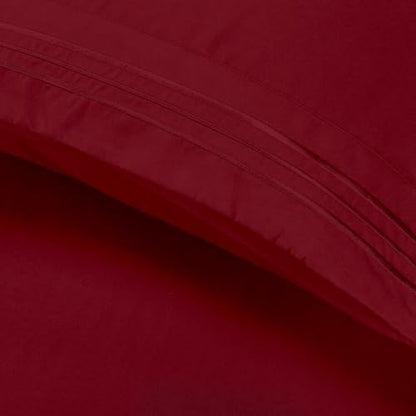 Elegant Comfort Luxury 4-Piece Bed Sheet Set - Luxury Bedding 1500 Premium Hotel Quality Microfiber, Wrinkle Resistant Cool & Breathable, Easy Elastic Fitted, Full, Burgundy