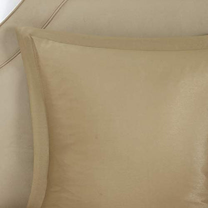 Madison Park Essentials Brystol 24 Piece Room in a Bag Faux Silk Comforter Jacquard Paisley Design Matching Curtains Down Alternative Hypoallergenic All Season Bedding-Set, Cal King(104"x92"), Brown