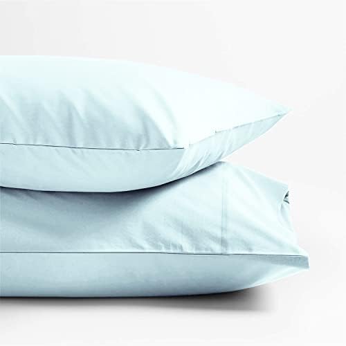 800 Series King Pillow Cases Set of 2, Sateen, Sea Foam