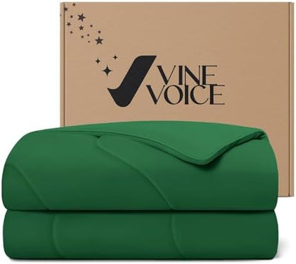 Cooling Comforter for Hot Sleepers, King 106x90, Emerald Green