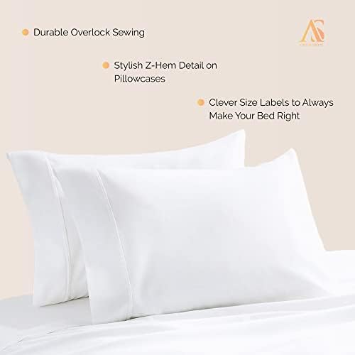 800 Series Standard/Queen Pillow Cases Set of 2, White