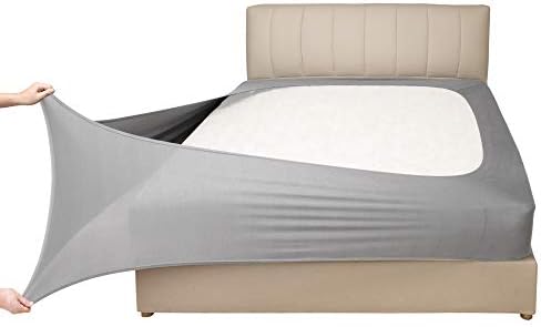Mrs Awesome Stretch Jersey Box Spring Cover Queen/Queen XL, Siler