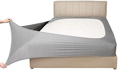 Mrs Awesome Stretch Jersey Box Spring Cover Queen/Queen XL, Siler