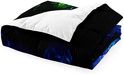 Gamer Comforter Sets for Boys, Video Gaming Comforter Set Full Size, Cool Black Gamer Gamepad Bedding Sets for Boys Kids Playroom Decor, 1 Comforter and 2 Pillowcases