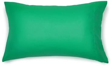 Amazon Basics 7-Piece Soft, All-Season Microfiber Kid's Bed-in-a-Bag Bedding Set with Comforter, Sheets, Pillow Shams and Pillowcases, Full/Queen, Solid Green