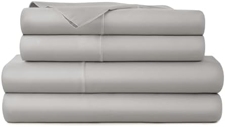 Whisper Organics 100% Organic Cotton Bed Sheets with Deep Pocket 4 Pc. Set