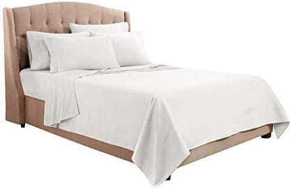 Clara Clark Twin XL Sheets, 5 Piece Set - Hotel Luxury Bed Sheets, Super Soft Bedding Set, Twin XL Size, White